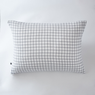 Taie d'oreiller gaze de coton tissée 50 x 70 cm gaïa mix Blanc