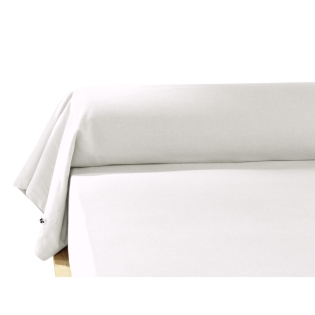 Taie de traversin flanelle 85 x 185 cm candice neige Blanc