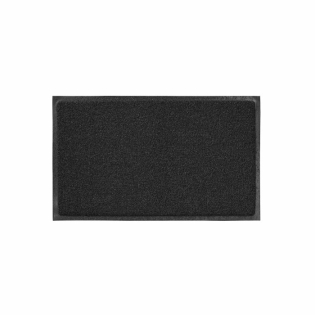 Tapis rectangle 45 x 75 cm pvc yoni Noir
