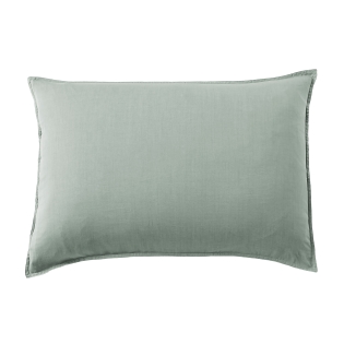 Taie d'Oreiller 50 x 70 cm en Lyocell Uni Lysandre Vert Lichen