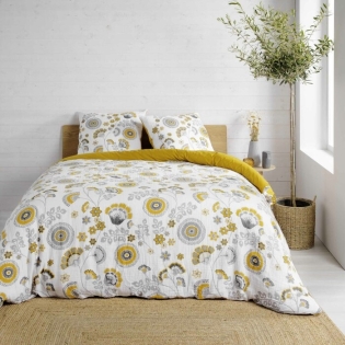 Housse de couette  240 x 220 cm double gaze coton 57 fils Garance