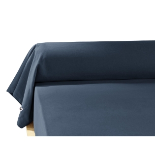 Taie de traversin flanelle 85 x 185 cm candice nuit Bleu foncé
