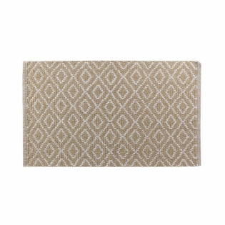 Tapis rectangle 50 x 80 cm coton/polyester tisse lazaro Sans