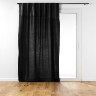 Ridea passant cache-volants en coton 140 x 240 cm Mistraline Noir
