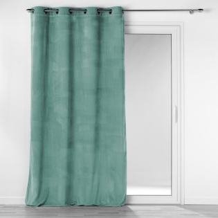 Rideau a oeillets 140 x 260 cm velours cotele uni casual Sauge