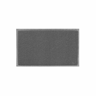 Tapis rectangle 45 x 75 cm pvc yoni Gris