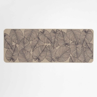 Tapis rectangle 45 x 120 cm tisse imprime jade Sans