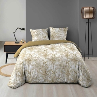 Parure 3 p. 240 x 220 cm microfibre imprimee Dune
