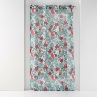 Voilage a oeillets 140 x 240 cm voile sablé Caracas Blanc