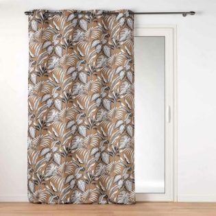 Rideau tamisant 140 x 280 cm polyester imprimé Cabana Camel