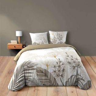 Housse de couette 260 x 240 cm coton 42 fils + 2 taies Bastille