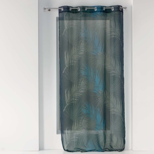 Voilage a oeillets 140 x 240 cm voile sable imprime malyssa