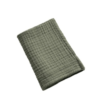 Serviette Invité Gaïa 30 x 50 cm – Gaze de Coton Unie Romarin