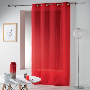 Panneau a oeillets 140 x 240 cm etamine crash telma Rouge