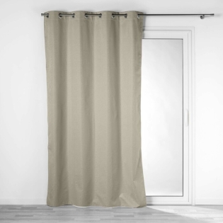 Rideau isolant phonique thermique occultant 140 x 260 cm Darko Noisette