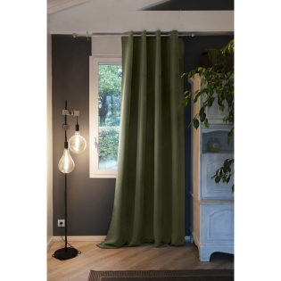 rideau occultant 140 x 280 cm grande hauteur Obscure Romarin