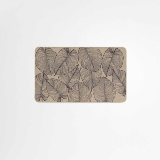 Tapis rectangle 45 x 75 cm tisse imprime jade Sans