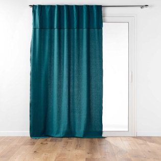 Ridea passant cache-volants en coton 140 x 240 cm Mistraline Bleu canard