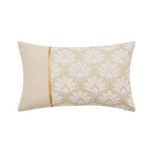 Coussin dehoussable compresse 30 x 50 cm coton/polyester imprime metal. majestia Sans