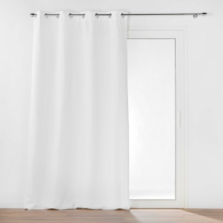 Rideau tamisant 135 x 260 cm isolant thermique Micropolar Blanc