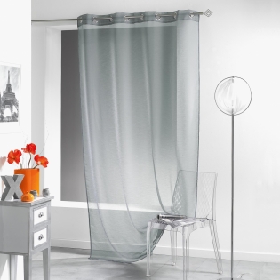 Panneau a oeillets 140 x 240 cm voile sable lissea Gris