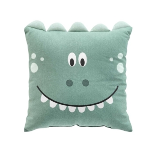 Coussin compresse 40 x 40 cm coton imprime dina des. place Sans