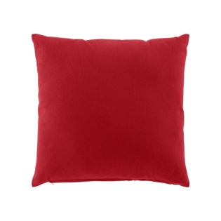 Coussin dehoussable compresse 45 x 45 cm coton/polyester recycle grs twily Rouge