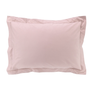 Taie d'oreiller 50 x 70 cm en percale uni 78 fils percaline Rose