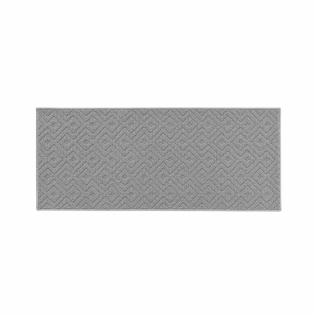 Tapis anti dérapant  rectangle 50 x 120 cm bouclette Losi Gris
