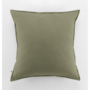 Taie d'oreiller en flanelle chaude  63 x 63 cm candice romarin Kaki