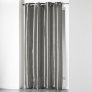 Rideau a oeillets 140 x 240 cm shantung uni shana Perle