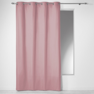 Rideau a oeillets 140 x 240 cm coton uni panama Dragee