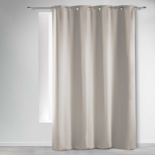 Rideau occultant 135 x 280 cm uni occult Ivoire