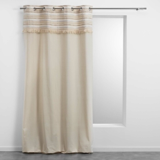 Rideau tamisant en coton 140 x 240 cm Atlas naturel