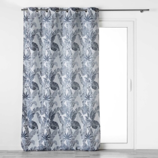 Rideau a oeillets 140 x 260 cm jacquard faggy Bleu