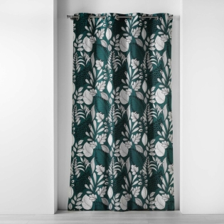 Rideau a oeillets 140 x 240 cm coton imprimé Panabel Bleu