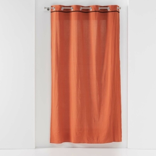 Rideau à oeillets 140 x 240 cm  Coton lavé Linette Terracotta