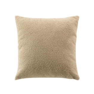 COUSSIN DEHOUSSABLE COMPRESSE 45 x 45 CM BOUCLETTE UNIE WOOLY BEIGE
