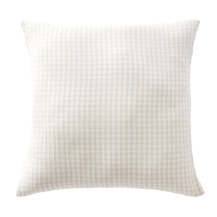 Taie d'oreiller carrée 60 x 60 cm en gaze de coton tissée – Vickie Pampa