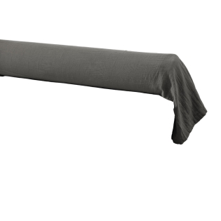 Taie de traversin en double gaze de coton – 85 x 185 cm – Gaîa Granit