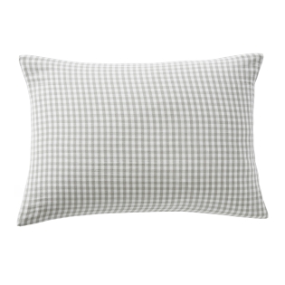 Taie d'oreiller carrée 50 x 70 cm en gaze de coton tissée – Vickie Eucalyptus
