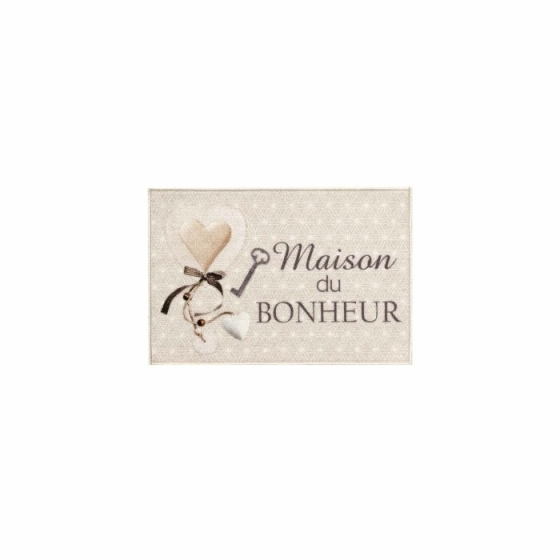 Tapis rectangle 40 x 60 cm imprime digital happiness Sans