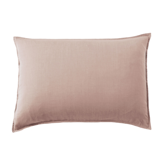 Taie d'Oreiller 50 x 70 cm en Lyocell Uni Lysandre Vieux Rose