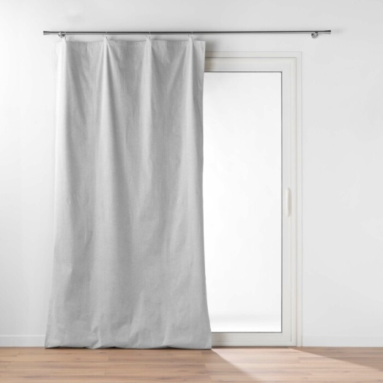 Rideau occultant/thermique/phonique doublure amovible 130 x 230 cm Coverline Gris