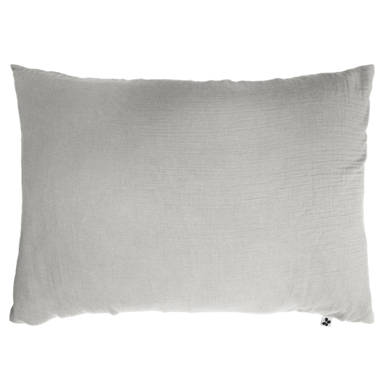 Taie d'oreiller en double gaze de coton – 50 x 70 cm – Perle