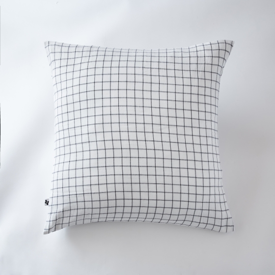 Taie d'oreiller gaze de coton tissée 60 x 60 cm gaïa mix Blanc
