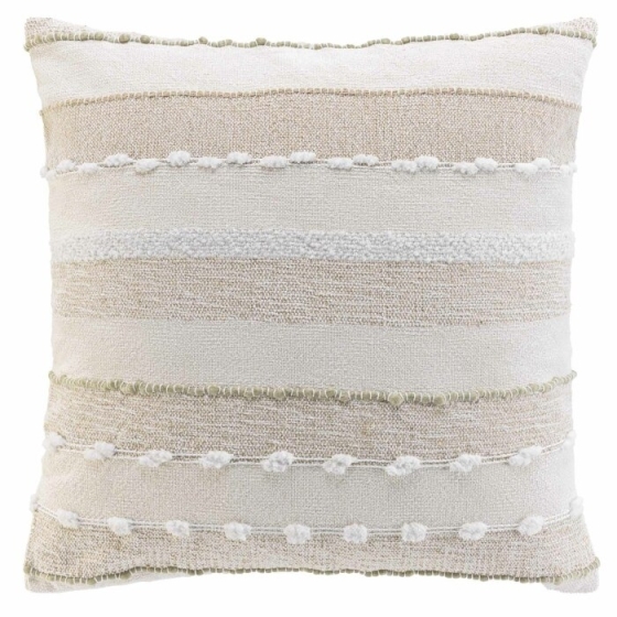 Coussin dehoussable compresse 60 x 60 cm coton/polyester fantaisie santos Sans