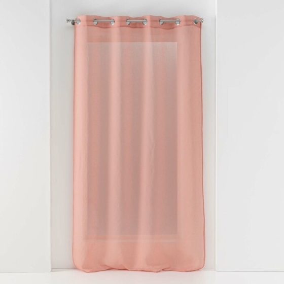 Panneau a oeillets 140 x 280 cm voile sable sandra Rose