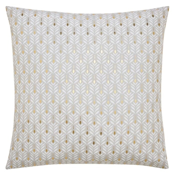 Coussin dehoussable compresse 60 x 60 cm polyester imp. metallise piana Naturel