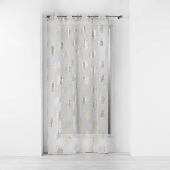 Voilage a oeillets 140 x 240 cm voile sablé Sunny gold
